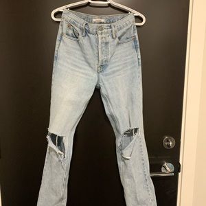 GRLFRND Karolina High Rise Straight Leg Jeans